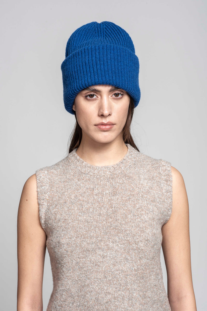 BEANIE WITH TURN-UP FOLD