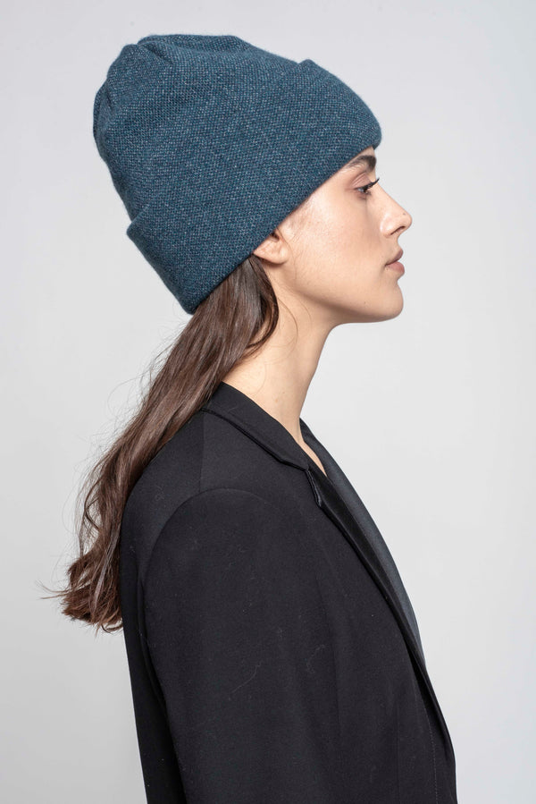 BEANIE WITH TURN UP FOLD