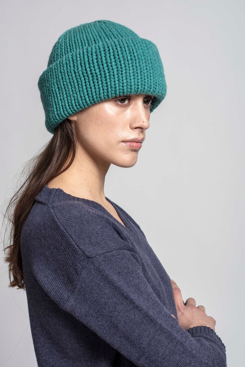 BEANIE WITH TURN-UP FOLD