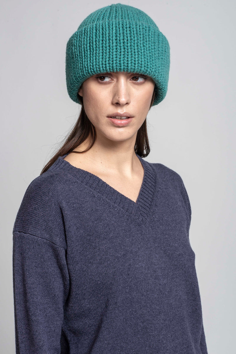 BEANIE WITH TURN-UP FOLD