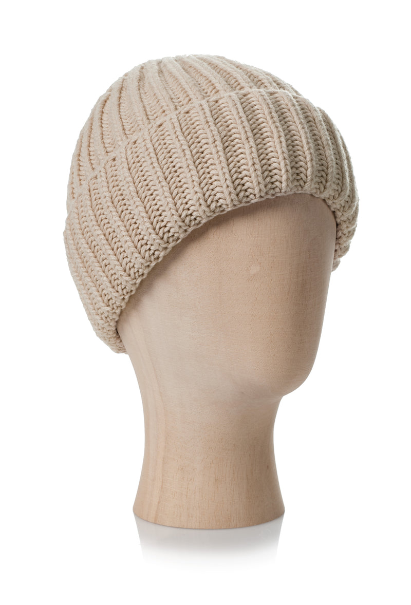BEANIE WITH TURN-UP FOLD