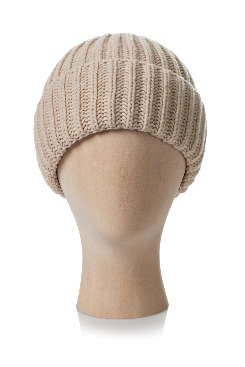 BEANIE WITH TURN-UP FOLD
