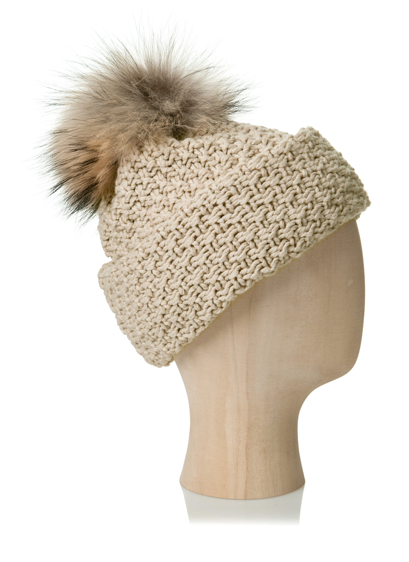 BEANIE WITH TURN-UP FOLD
