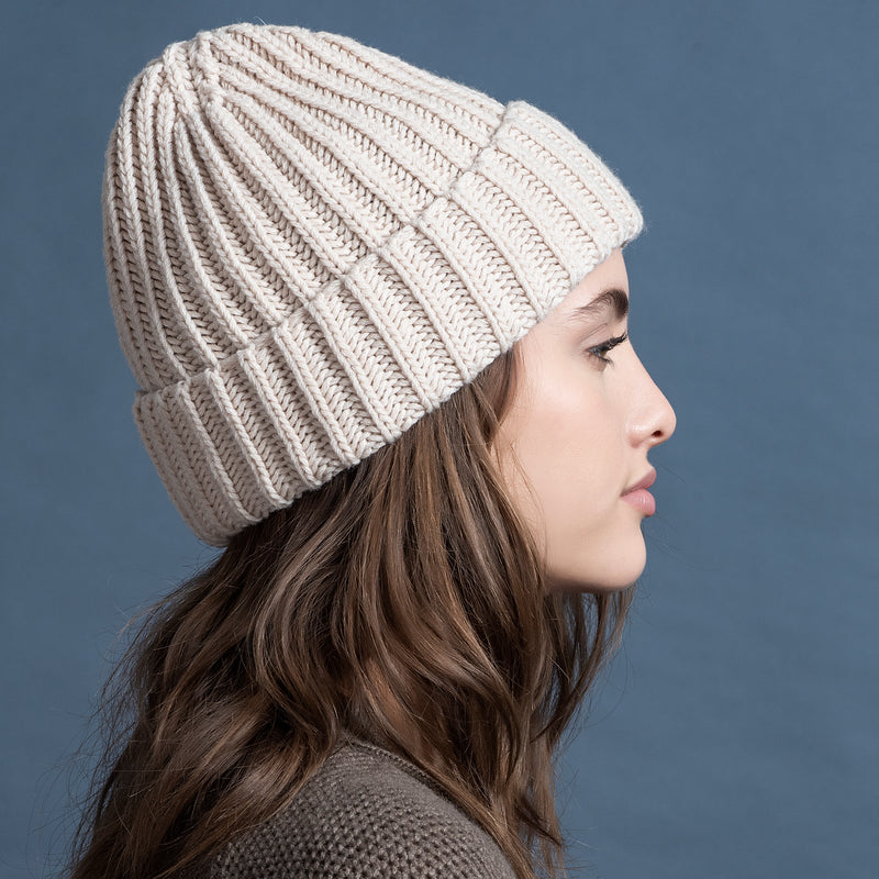 BEANIE WITH TURN-UP FOLD