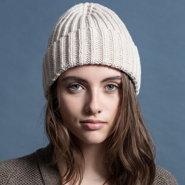 BEANIE WITH TURN-UP FOLD