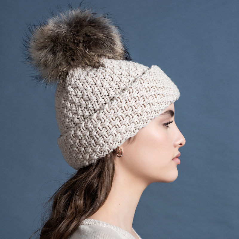 BEANIE WITH TURN-UP FOLD