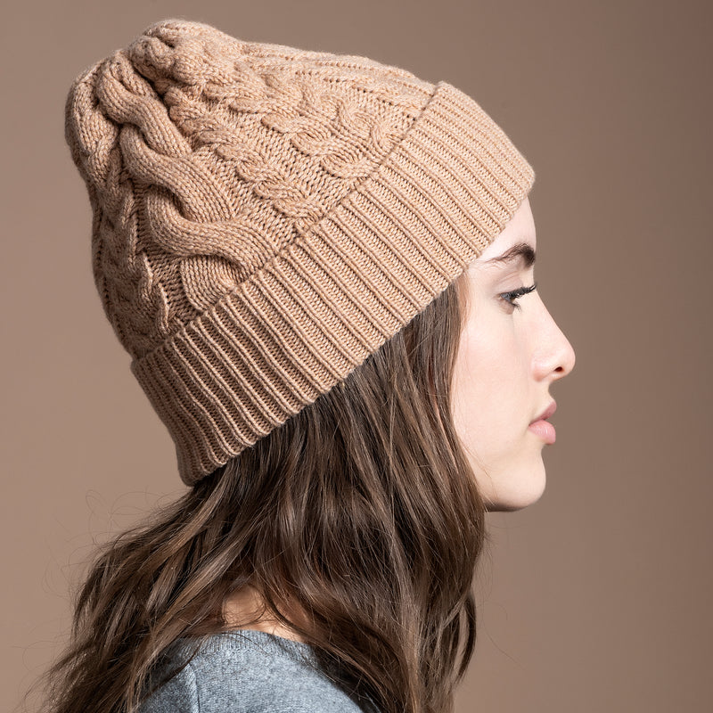 BEANIE WITH TURN-UP FOLD