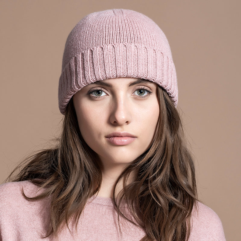 BEANIE WITH TURN-UP FOLD